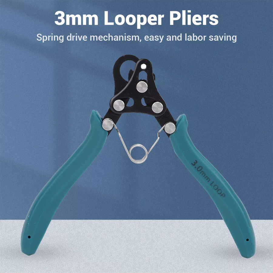 KKMOON Looper-Zange in Grün, 9-poliges Drahtschlaufenwerkzeug mit 3 mm Durchmesser für 18–26 AWG-Drähte - Bild 3