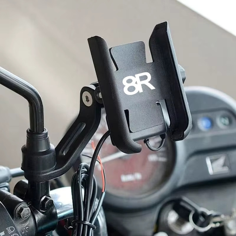 Motorrad Lenker Handy Halterung für Suzuki GSX-8R in Schwarz - Bild 3