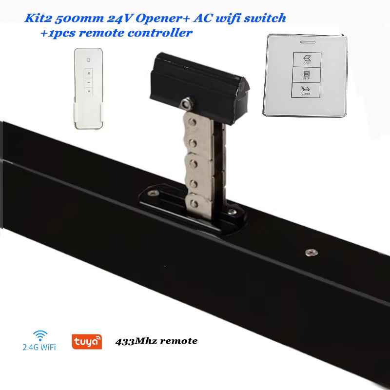 VSEUMET Smart Kettenfensteröffner aus Aluminium in Schwarz, 500 mm Aluminium-Fenstermotor für Oberlicht und DIY Smart Home - Bild 2