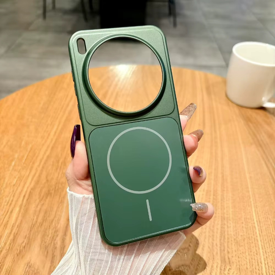 Mattierte Magnet-Schutzhülle für VIVO X300 und X300 Pro in Silber oder Grün, stoßfeste Hartschale mit kabelloser Ladefunktion - Bild 1