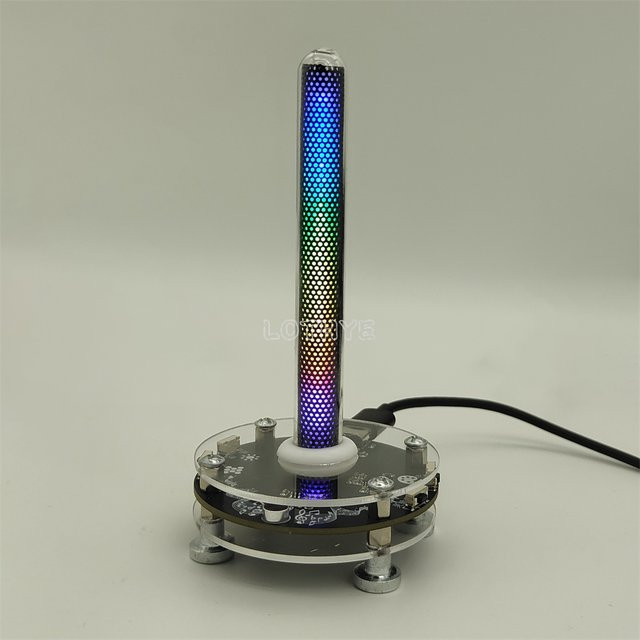 LOTHYE LED-Musik-Spektrumleuchte mit Rhythmus- und Sprachsteuerung, Mehrfarbig RGB, USB-Betrieb - Bild 1
