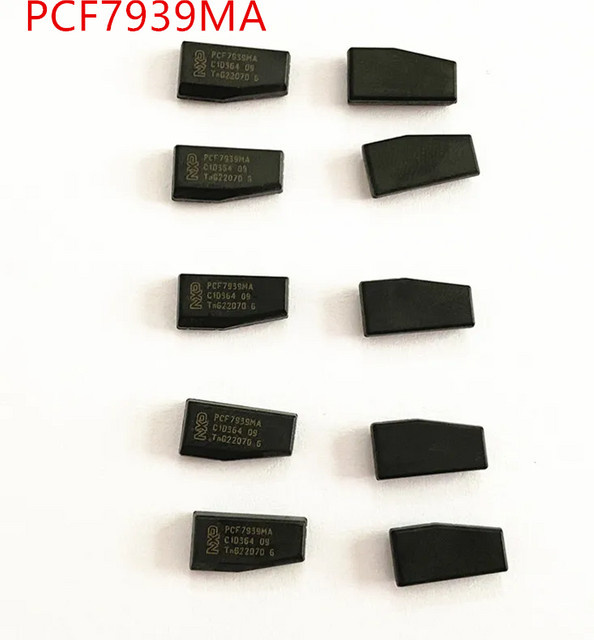 10 Stück Wilongda Transponderchip PCF7939 PCF7939MA ID49 für Fiat Toro Mobi und Renault BB20 in Schwarz - Bild 1