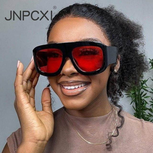 JNPCXI Sonnenbrille, quadratisch, Vollrand, Kunststoff, Schwarz, Unisex - Bild 1