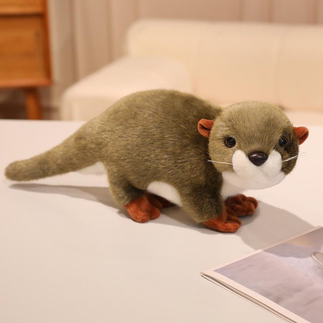 Otter Puppe Plüschtier, braun, 38cm - Bild 1