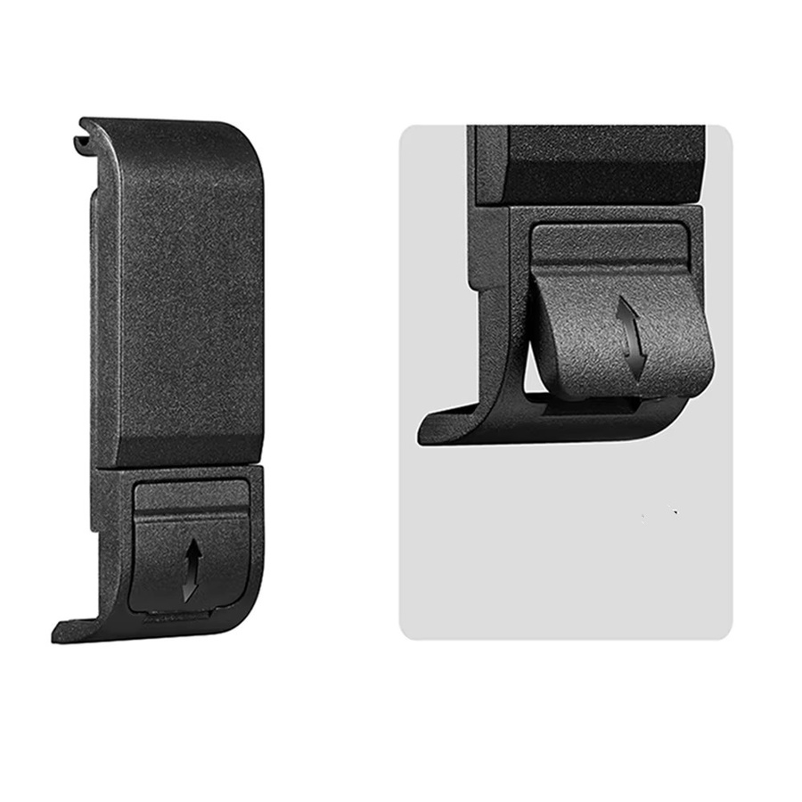 Flip-Akkudeckel für GoPro Hero 13 12 11 10 9 in Black mit USB-C Ladeanschluss als abnehmbare seitliche Abdeckung - Bild 3