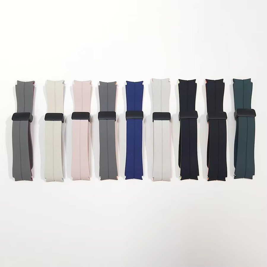 Samsung Uhrenarmband Silikon, Magnetisches D-Schnallenband, Unisex - Bild 1