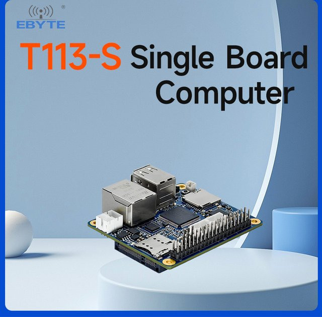 EBYTE ECB31 T113-S Single Board Computer mit 128/256 MB DDR3 und 8 GB eMMC in Blau - Bild 1