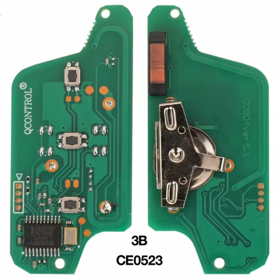 JIANG XIN Funkschlüssel für Citroen C4 C5 C6 C8 Xsara Picasso und Peugeot 107 207 307 308 mit 434 MHz Frequenz CE0536/0523 - Bild 2
