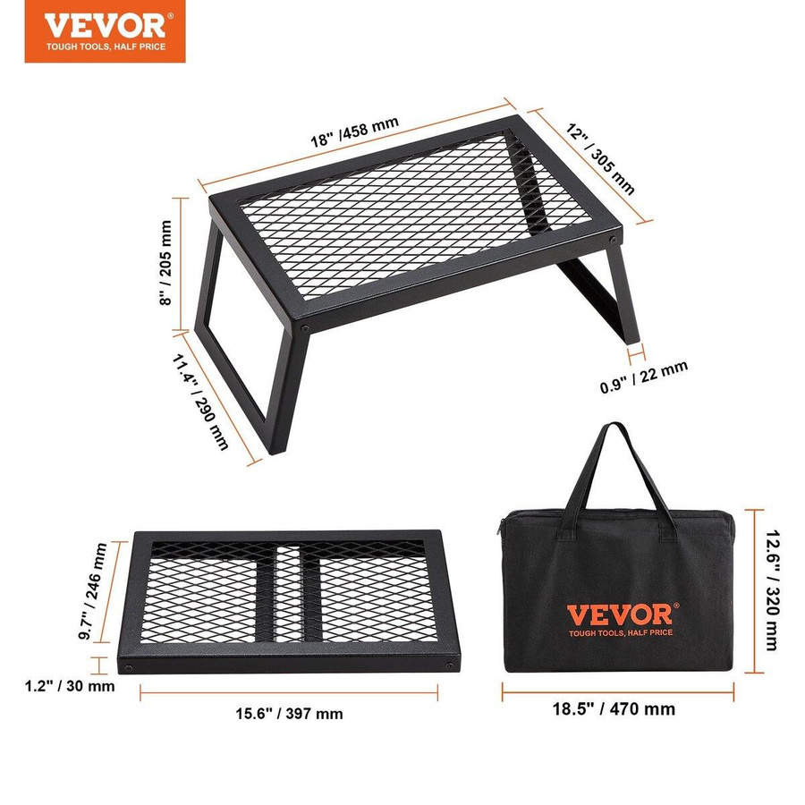 Buying Solutions MB Faltbarer Camping-Grill aus Stahl in Schwarz - Bild 7