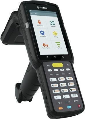 Zebra MC3330XR Datenerfassungsterminal in Schwarz mit Android 10, 32 GB Speicher, 10,2 cm Display, 2D-Imager, RFID, Wi-Fi und Bluetooth - Bild 1