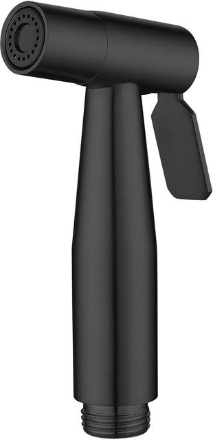 Yiran Furniture Handbrause für Toilettenhahn aus Edelstahl in Matt Schwarz mit selbstreinigendem Duschkopf und Anti-Kalk-Funktion - Bild 1