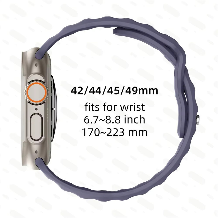 Uhrenarmband Silikon, Sport, Schwarz, Unisex - Bild 3