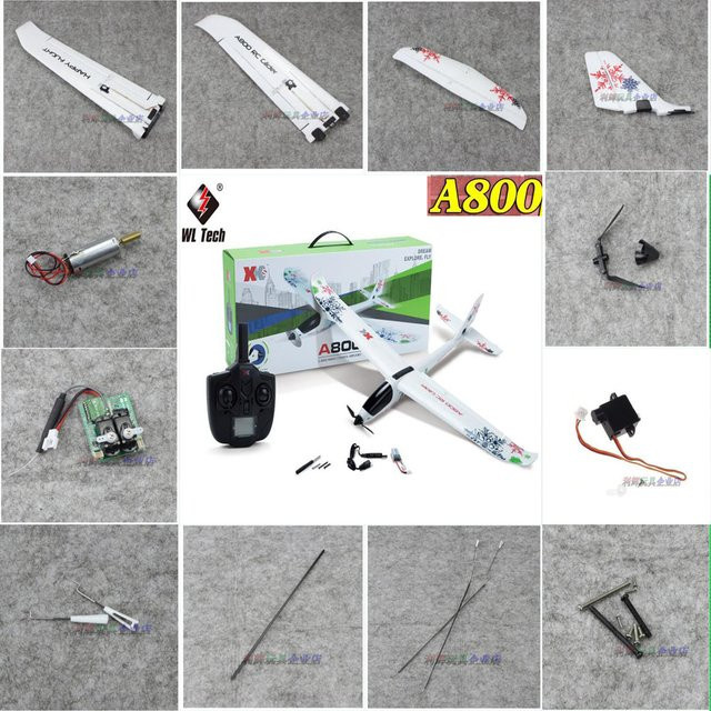 WLtoys RC Flugzeug Ersatzteile Motor Propeller Klingen Flügel Schwanz Gruppe Empfänger Bord Fernbedienung Servo - Bild 1