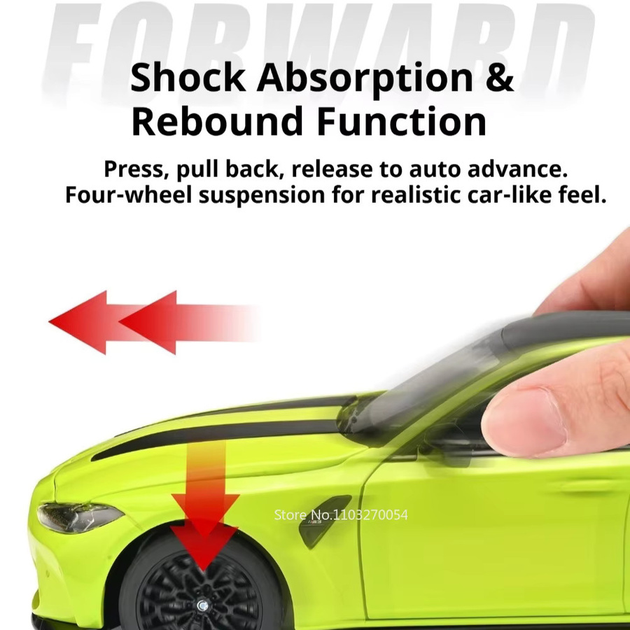 MAKEDA M3 CS LCI X5M Miniaturmodell, Spielzeugauto, 1:24, Metall, mit Licht und Sound, mit öffnenden Türen - Bild 4