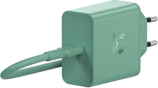 BASE DUO 10W Kabellose Doppel-Ladestation mit 30W Power Adapter in Misty Mint Green - Bild 1