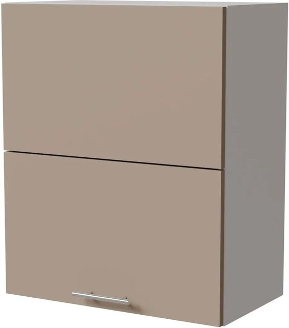 Feldmann-Wohnen Klapphängeschrank Brerra W8B/60-AV in Weiß und Graubeige Matt, B/T/H: 60 x 32,5 x 72 cm - Bild 1