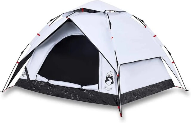 Furnicato Campingzelt Kuppel Weiß H x B x T: 148 x 230 x 200 cm - Bild 1