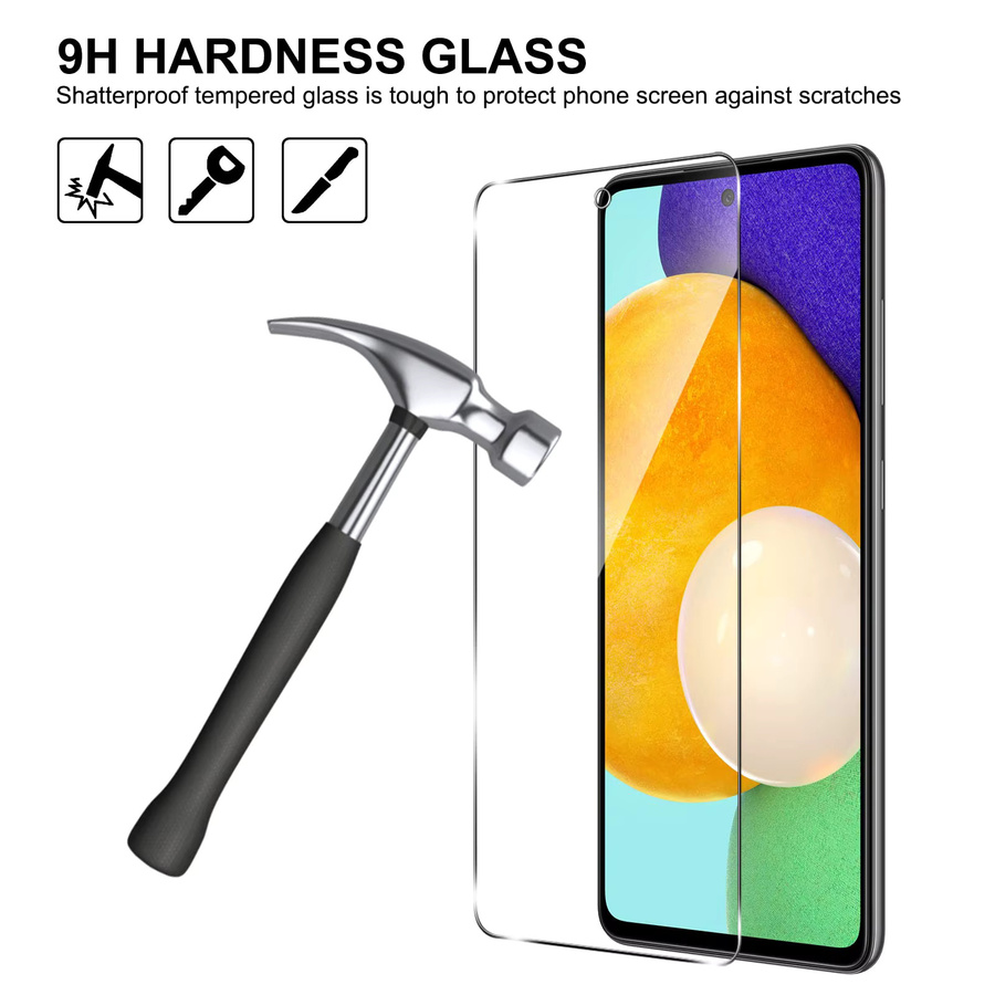Samsung Displayschutzfolie aus gehärtetem Glas für Galaxy A52s 5G, transparent - Bild 3