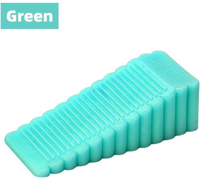 Yiran bag Sicherheits-Silikon-Türstopper in Türkis, B/T/H: 9,5 x 4,0 x 2,7 cm - Bild 1
