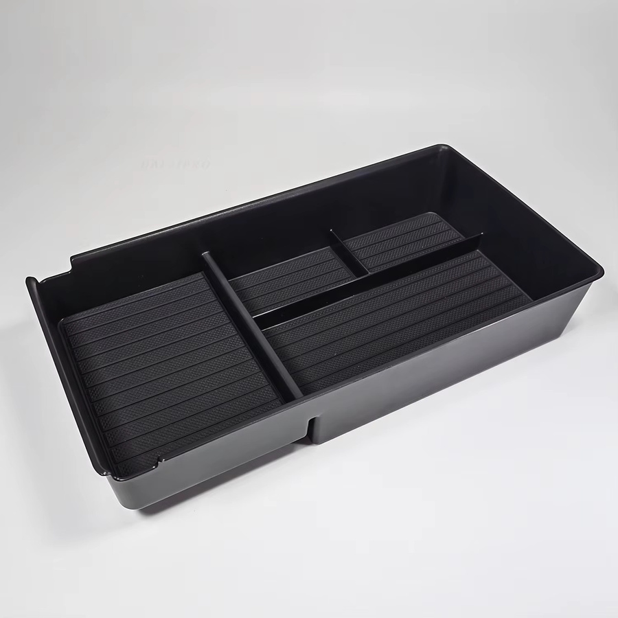Xpeng G9 Center Console Organizer Armlehnen-Ablagebox mit Telefonhalter und Getränkehalter aus ABS in Schwarz - Bild 6