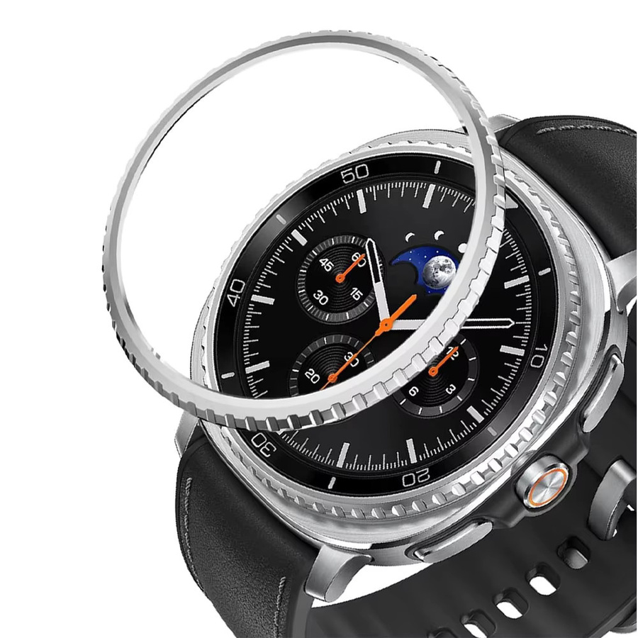 Lünettenring-Gehäuse für Samsung Galaxy Watch 8 Classic, 46 mm, Edelstahl, Gold - Bild 3