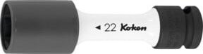 Ko-Ken IMPACT-Steckschlüsseleinsatz 6-kant, 1/2 Zoll dünnwandig mit Kunststoffhülse, Schlüsselweite: 17 mm, Edelstahl - Bild 1