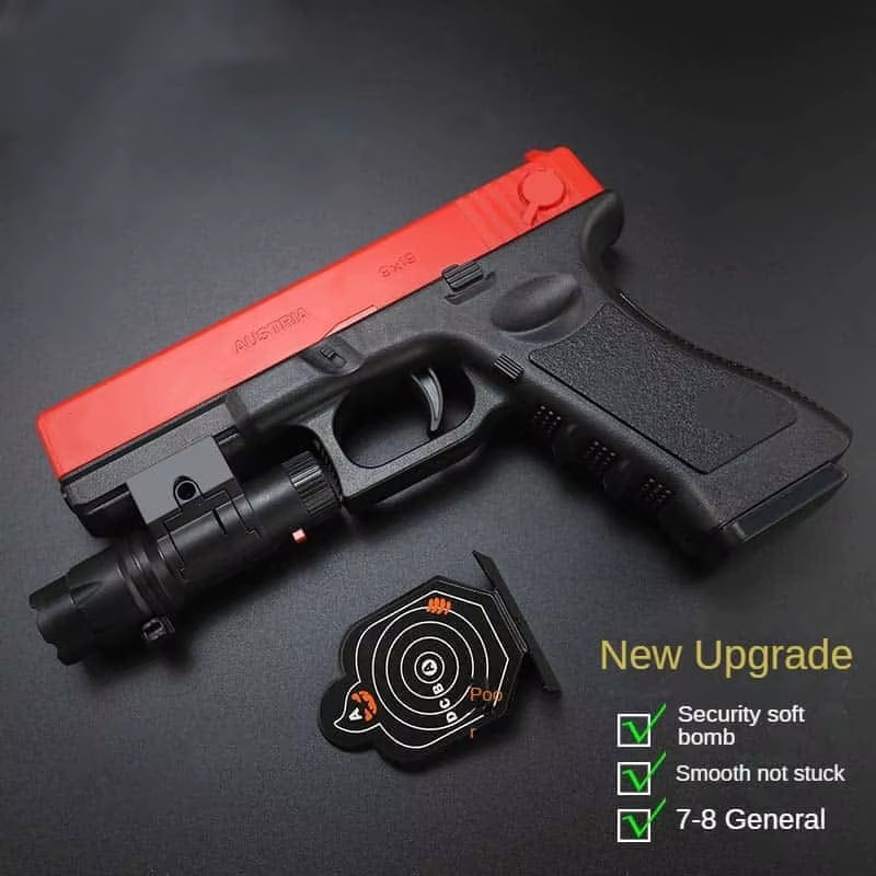 ASoft Bullet G17 Spielzeugpistole, Manuelle Pistole mit Laser, ab 7 Jahren - Bild 1