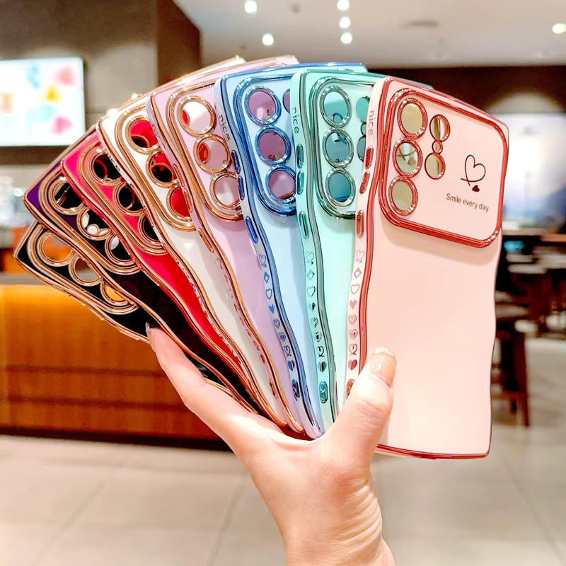 Samsung Soft Shell Handyhülle mit Wellenkante und Linsenschutz in Pink - Bild 4