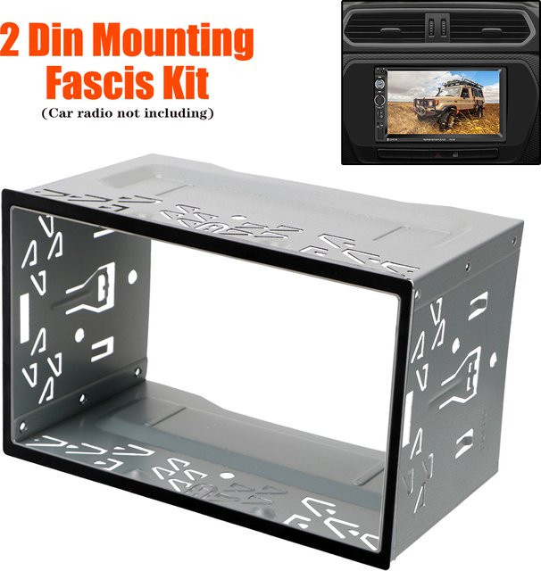 Universeller 2DIN Radio Einbaurahmen für Auto DVD Radio Player und Audio Dash Mount Kit - Bild 1