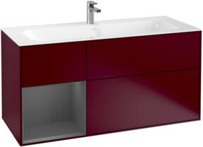 V&B Waschtischunterschrank Finion in Anthrazit, Breite: 119,6 cm, Tiefe: 49,8 cm - Bild 1