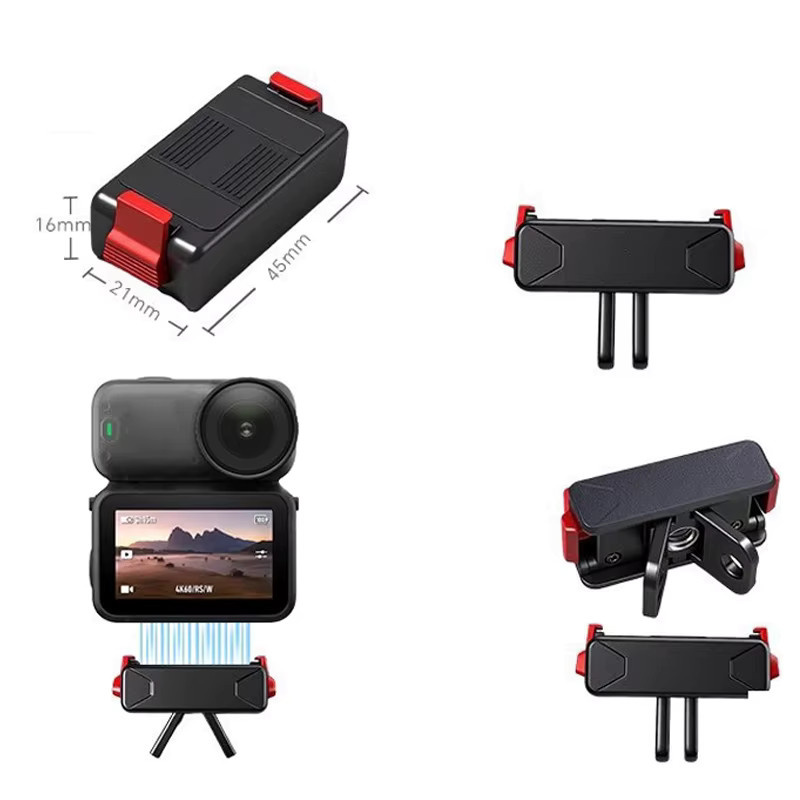 DJI Magnetische Schnellwechsel-Basishalterung und Erweiterungsadapter für Osmo Nano und Action 6 in Schwarz - Bild 3