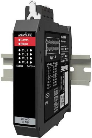 Deditec UC-USB-THERMO4_K A/D Wandler USB in Schwarz - Bild 1