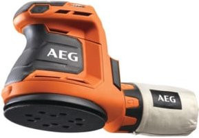 AEG Akku-Exzenterschleifer BEX18-125-0 18V Solo-Version in Orange mit Staubbeutel und Schleifpapier - Bild 1