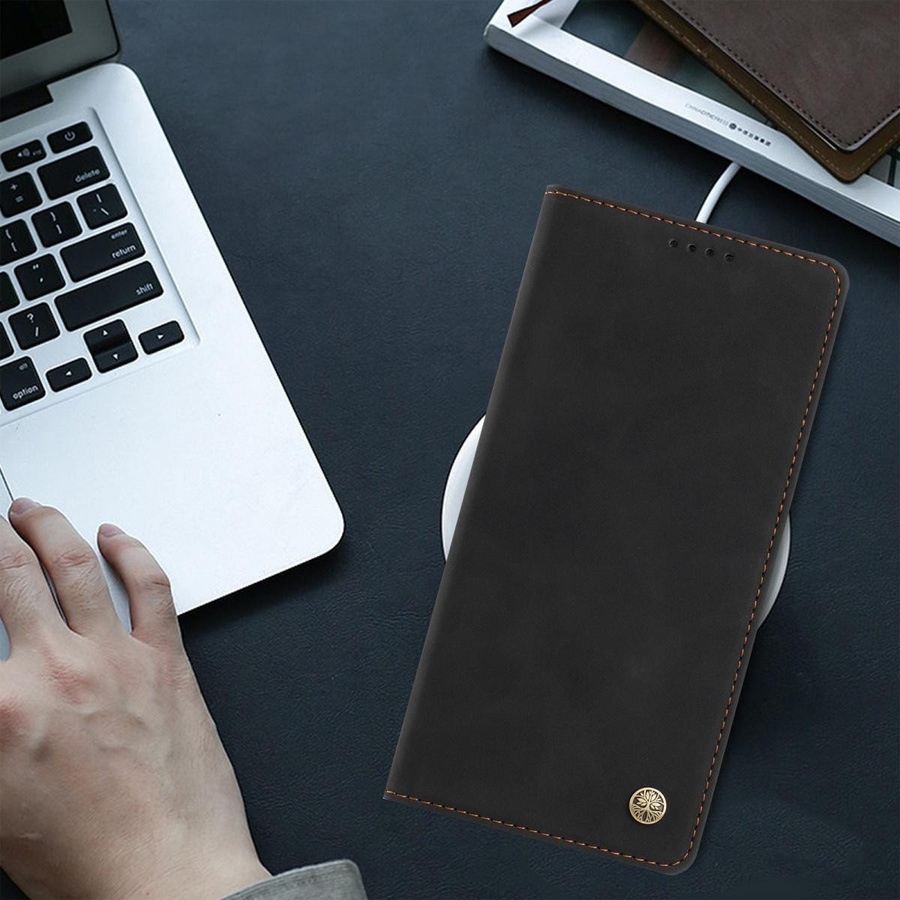 Magnetische Leder Handyhülle Flip Wallet Abdeckung für Motorola Moto G57 G67 G06 G86 G15 Power G56 G05 G85 G75 G55 G45 G35 in Schwarz - Bild 4
