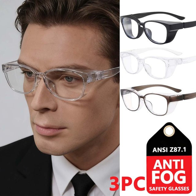 VOPHA Sicherheitsbrille mit Antibeschlag-Beschichtung und Blaulichtfilter, Farbe: transparent - Bild 1