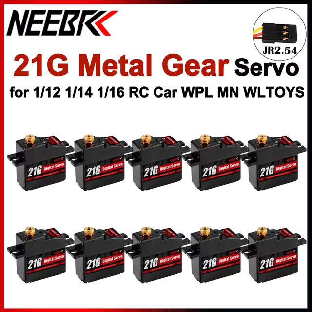 NEEBRC Metal Gear Digital Servo, Zubehör, Metall, Schwarz - Bild 1