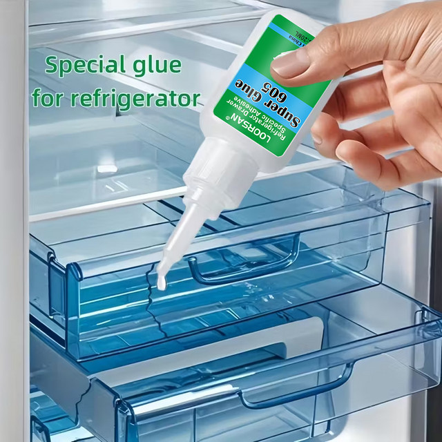 LOORSAN Superkleber 605 Reparaturkleber für Kühlschrank-Schubladen und Kunststoffteile, tieftemperaturbeständig - Bild 1