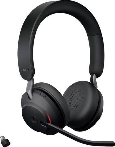 Jabra Evolve2 65 MS On-Ear Bluetooth Stereo Headset Schwarz mit USB-A - Bild 2