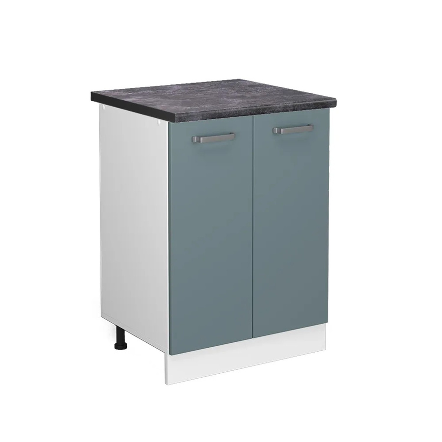 Vicco Küchenunterschrank R-Line Küchenkommode Blau-Grau/Weiß, B/T/H: 60 x 60 x 81,6 cm - Bild 2