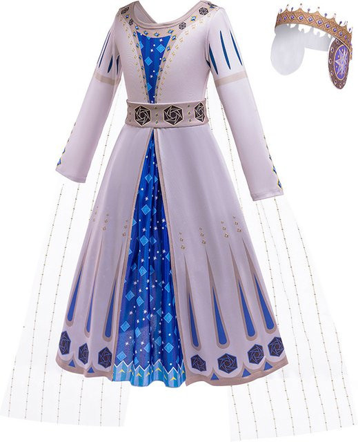 LZH Königin Amaya Cosplay Kostüm, Prinzessin, Mädchen, Lila, Blau - Bild 1