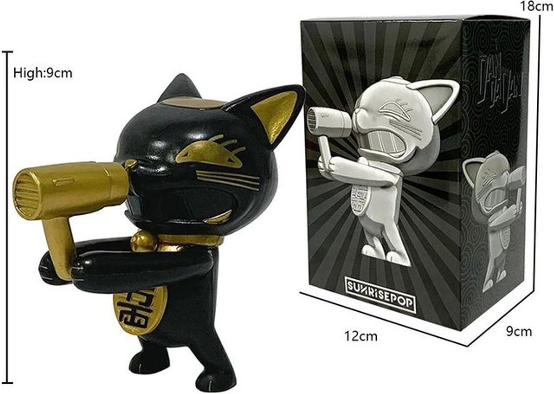 Wucifang Jewelry Turbo Oma Anime Actionfigur Dandadan aus PVC als niedliche Katze zur Schreibtisch Dekoration - Bild 1