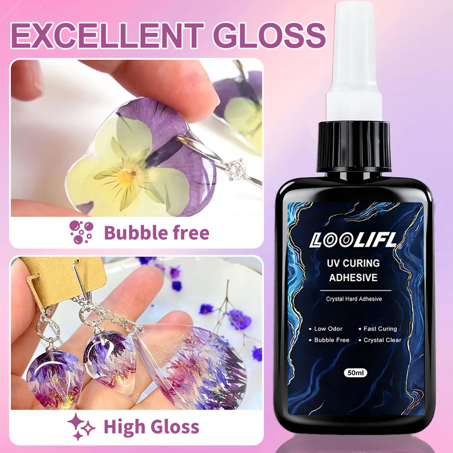 LOOLIFL UV-Harz Epoxidkleber transparent, 50g - Bild 4