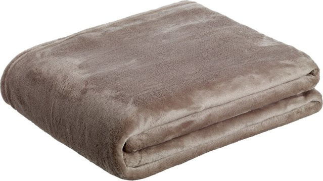 ERWIN M. Kuscheldecke Barrie in Beige, Breite: 100 cm, Länge: 150 cm - Bild 1