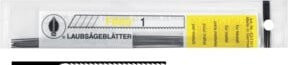 Finis Laubsägeblatt feingezahnt Gr. 4 für Metall und Universal in Schwarz und Silber - Bild 1