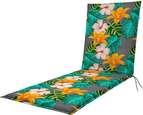DOPPLER Liegenauflage Living grün gesteppt mit Schaumstofffüllung L x B x H: 195 x 60 x 6 cm - Bild 1