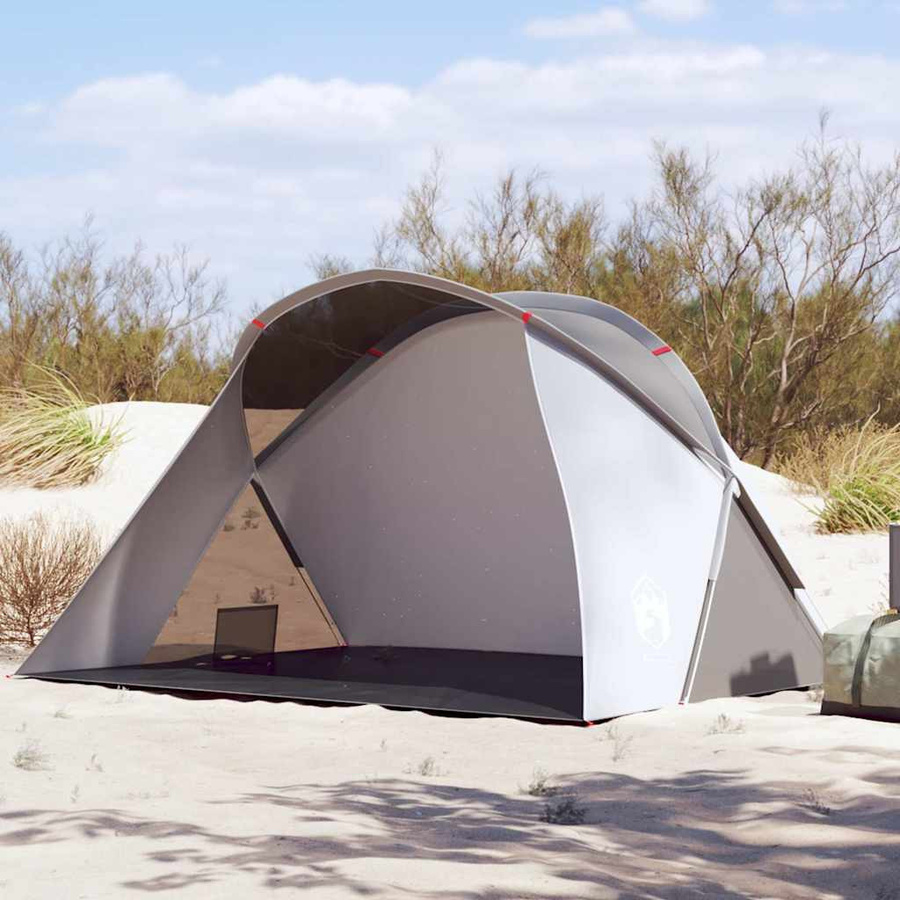 vidaXL Strandzelt für 2 Personen Grau Pop-Up Wasserdicht aus Polyester B/T/H: 190 x 115 x 190 cm - Bild 3