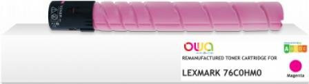 Armor OWA K40410OW Tonerkartusche Magenta kompatibel mit Lexmark 76C0HM, Refurbished - Bild 1