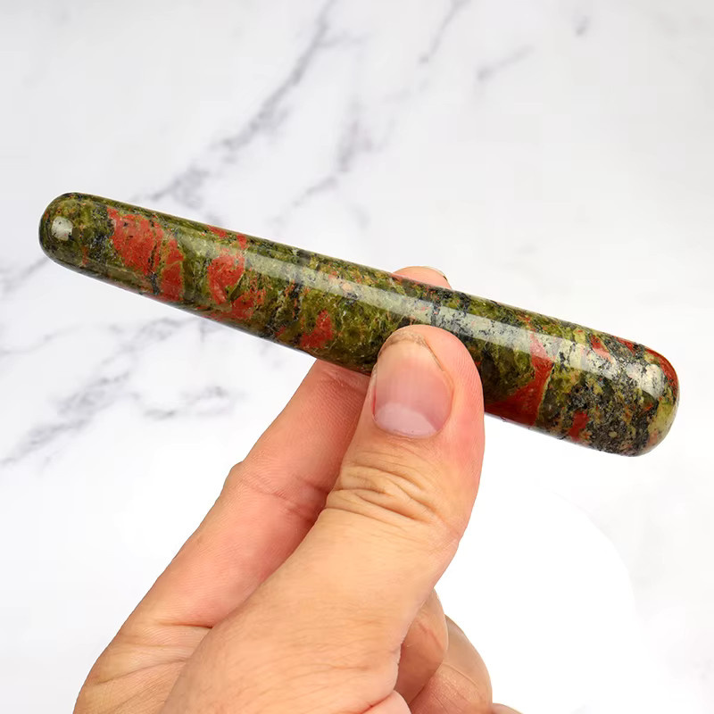 Muyijaderies Unakite Massage-Stick, Naturstein Kristall, Unisex - Bild 2