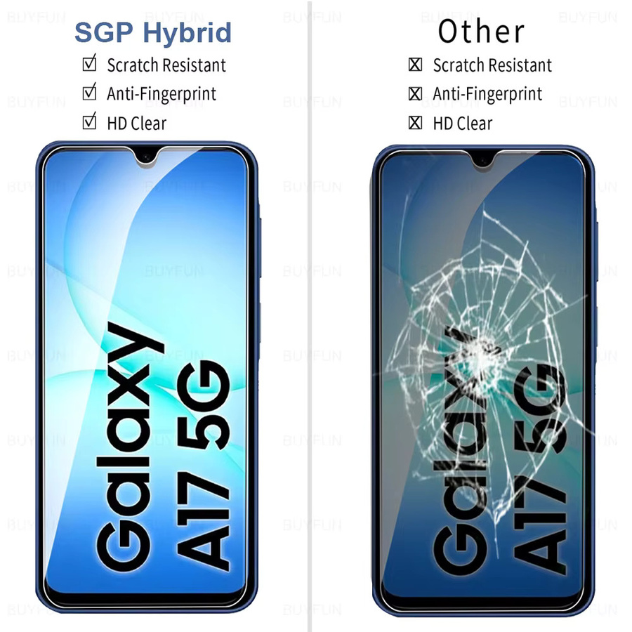 2 Stück Displayschutzfolie aus Glas für Samsung Galaxy A17 5G A16 A15 4G in Transparent - Bild 4