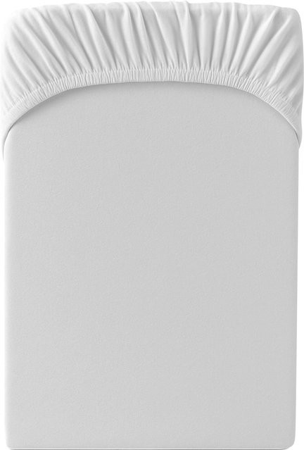 Hornisch HeimTex Spannbetttuch Edel-Jersey in Weiß - Bild 1